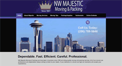 Desktop Screenshot of nwmajesticmovers.com